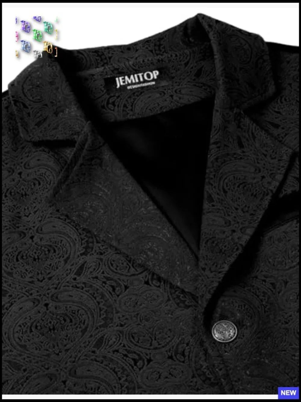 Vintage Gothic Steampunk Victorian Suit Vest Jacquard Slim Fit Sleeveless